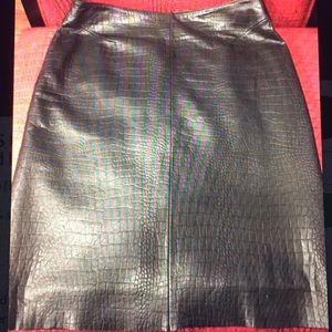 WILSON LEATHER - PELLE STUDIO CROC SKIRT NWOT